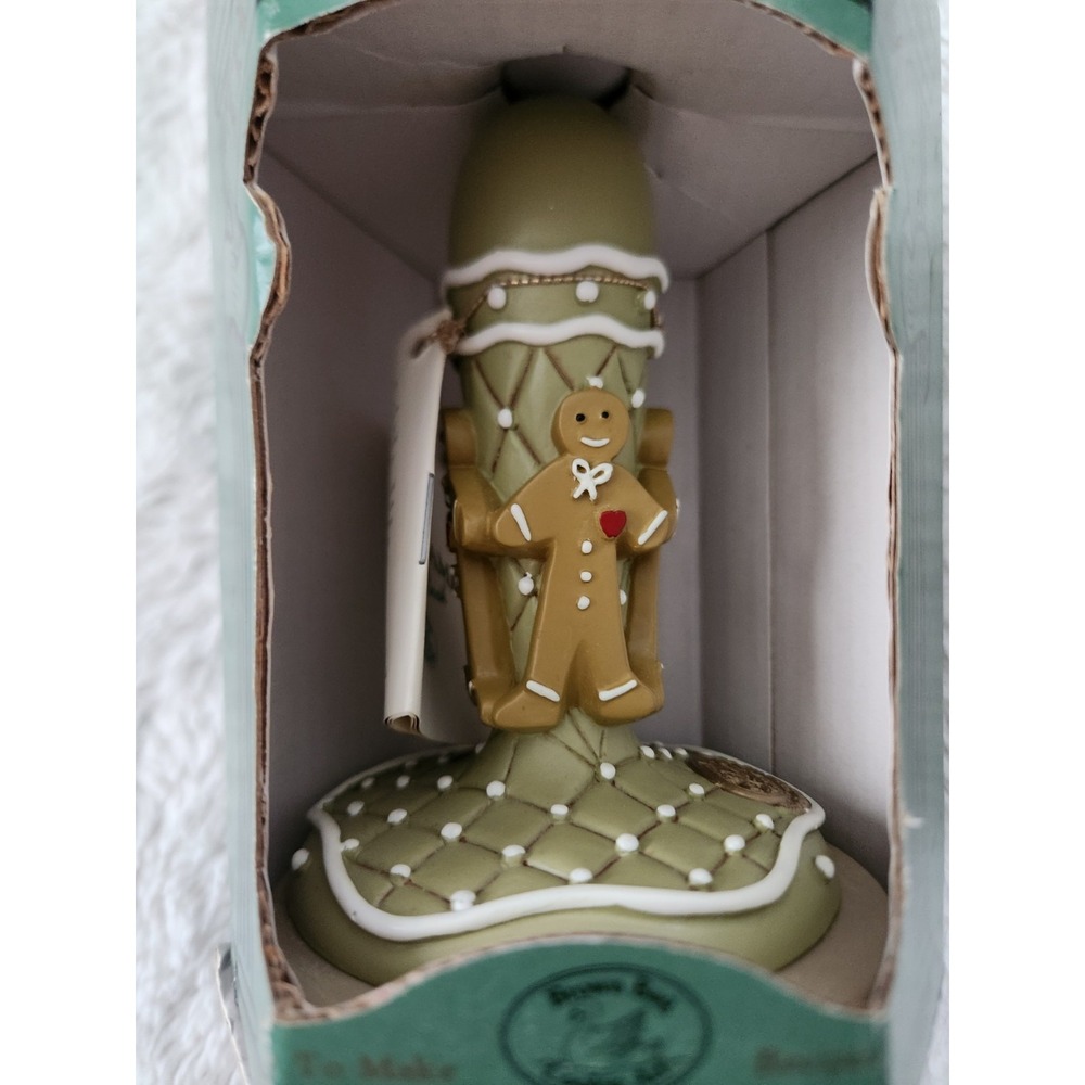 Vintage 1995 Brown Bag Cookie Art No. 10 Gingerbread Man Ceramic Cookie Stamp